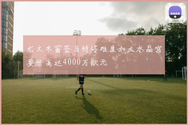 尤文冬窗签马特塔难度加大水晶宫要价高达4000万欧元